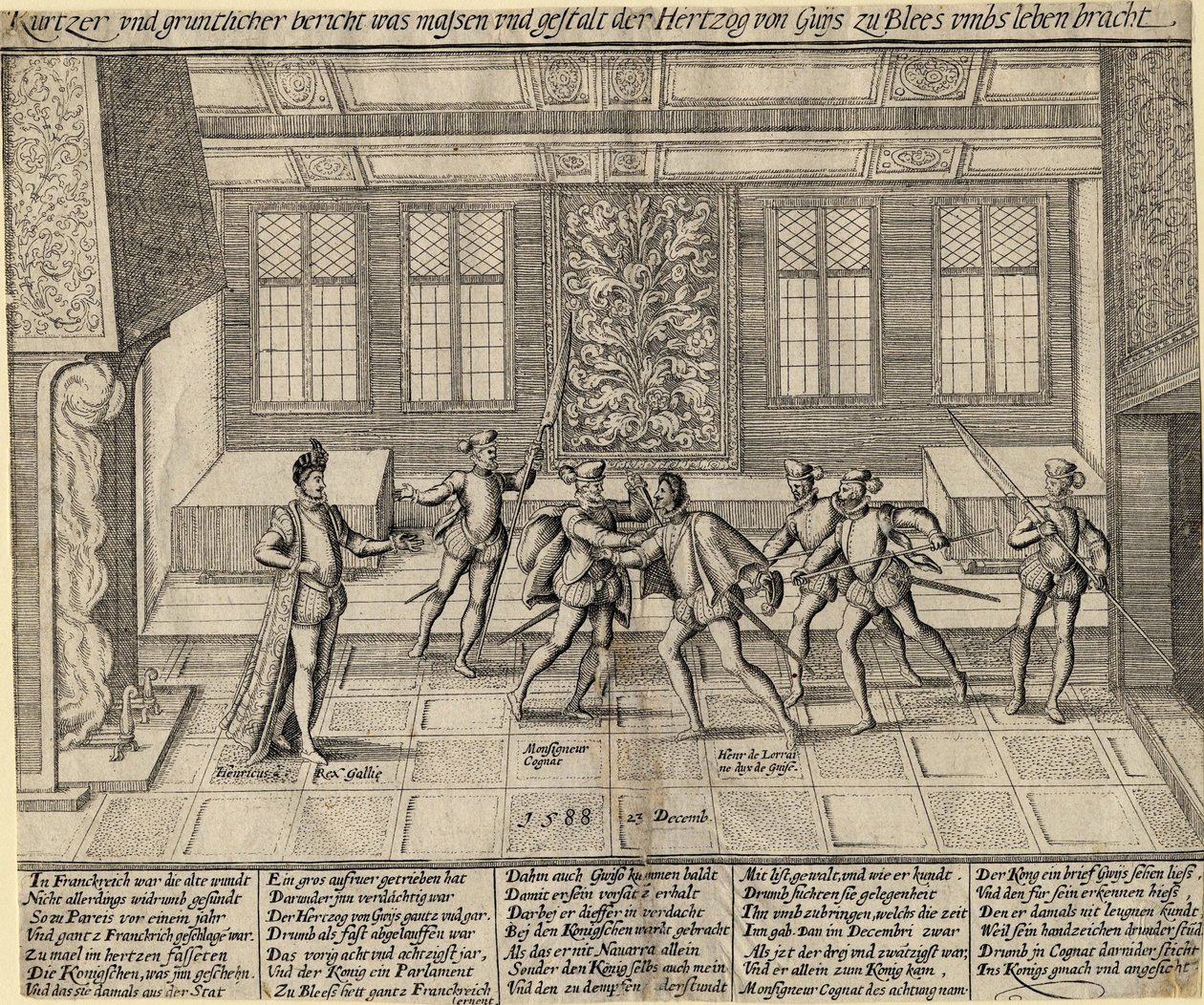 Assassination of the Duke of Guise (Henri I of Lorraine, known as the Scarred) by Anonymous Anonymous