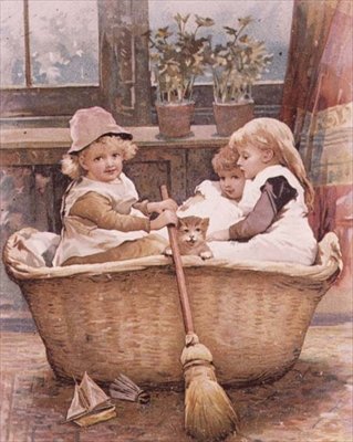 At Sea in the Laundry Basket by Anonymous Anonymous