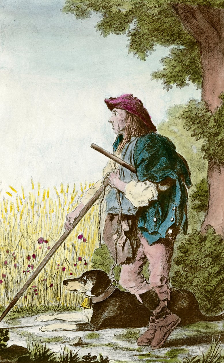 Character of the Guard Recolts: A Peasant Watching the Fields with His Dog by Anonymous Anonymous