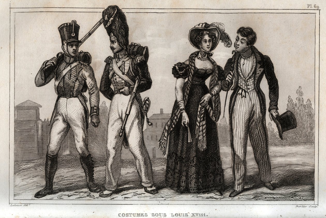 Costumes under Louis XVIII by Anonymous Anonymous