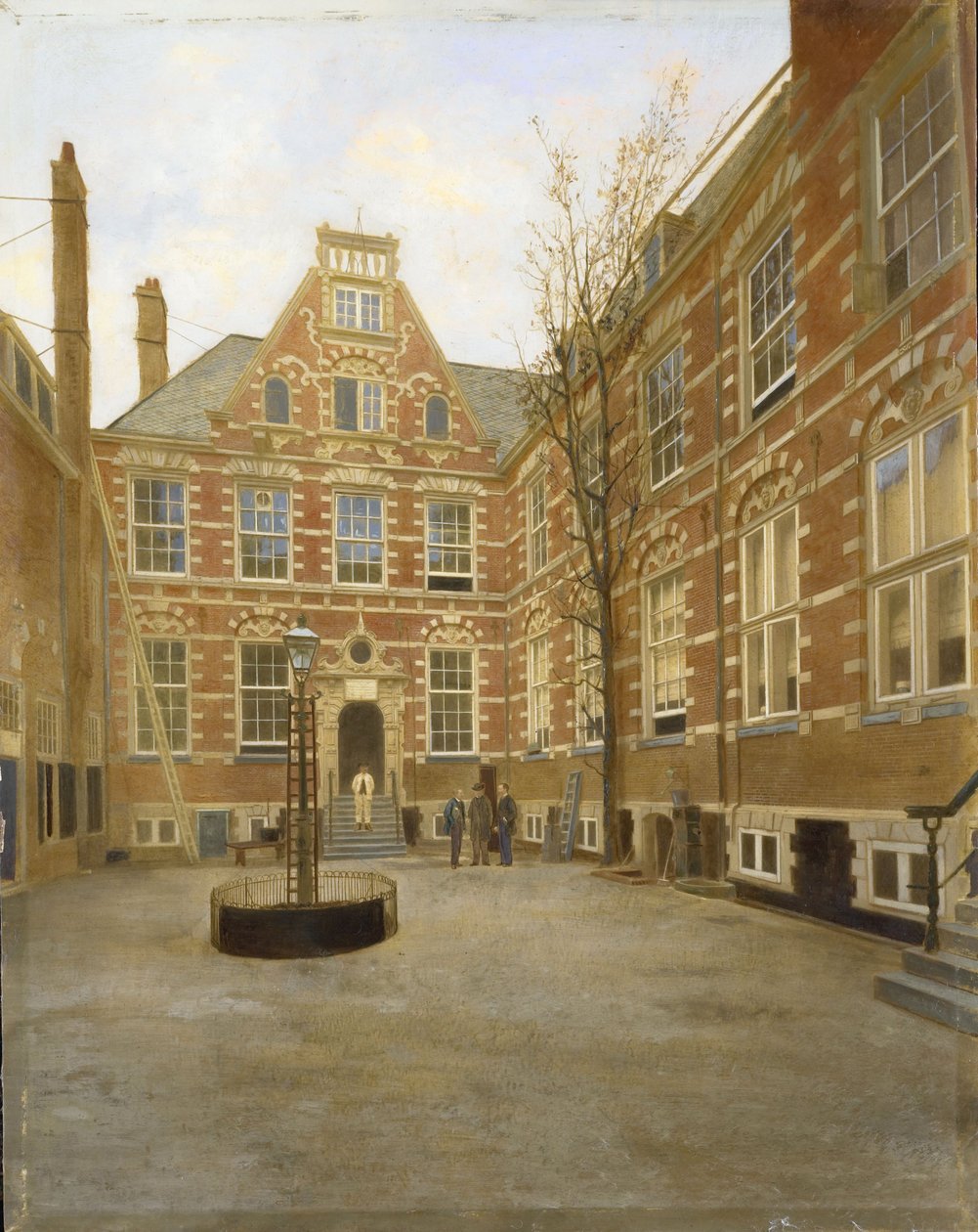 Courtyard of the Oost Indisch Huis in Amsterdam by Anonymous Anonymous
