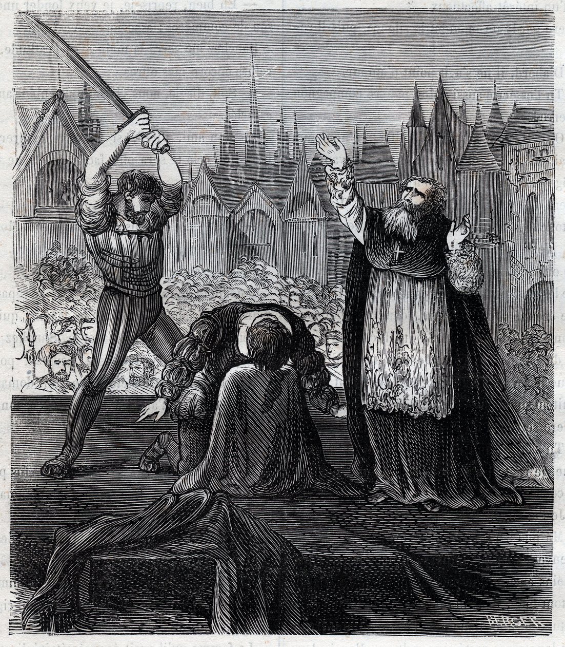 Decapitation of Count Egmont and Hoorn (1568) at Brussels during Spanish tyranny in Netherlands - War of Four Twenty Years (1568-1648): the decapitation of Lamoral, Count of Egmont, Prince of Gavre, Dutch politician by Anonymous Anonymous