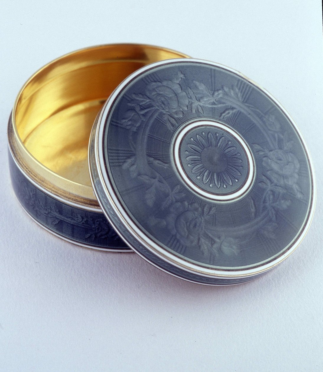 Enamel Box and Guilloché Gold Silver (ca. 1905, Aaron Collection, Paris) by Anonymous Anonymous