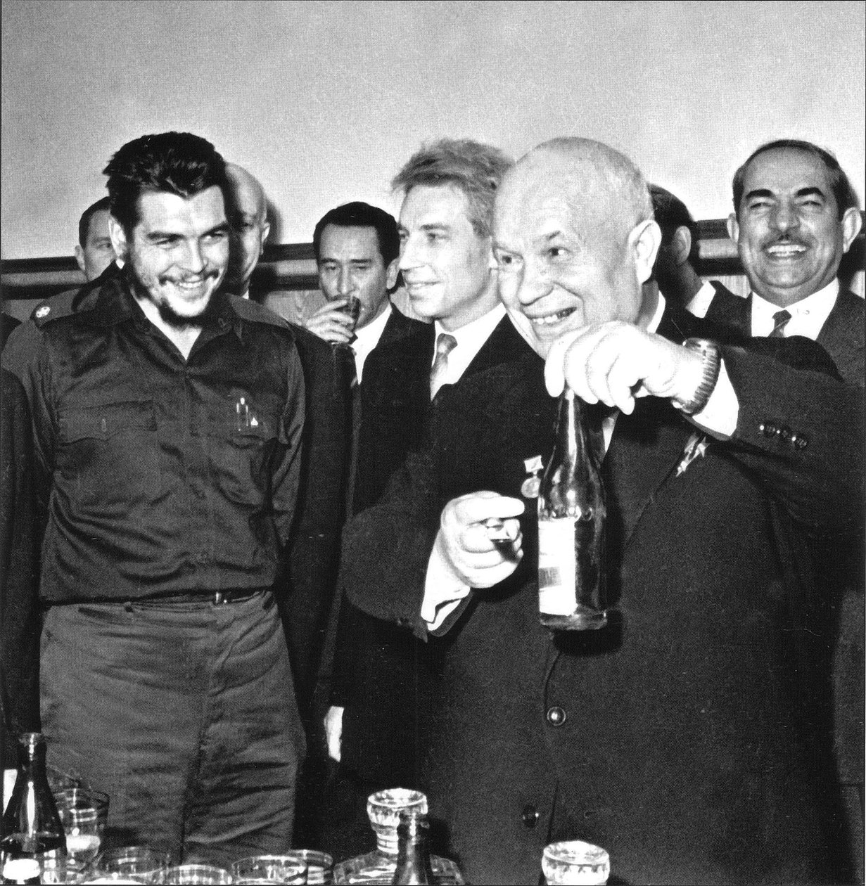 Ernesto Che Guevara and Nikita Khrushchev in Moscow, Anonymous. Photograph by Anonymous Anonymous