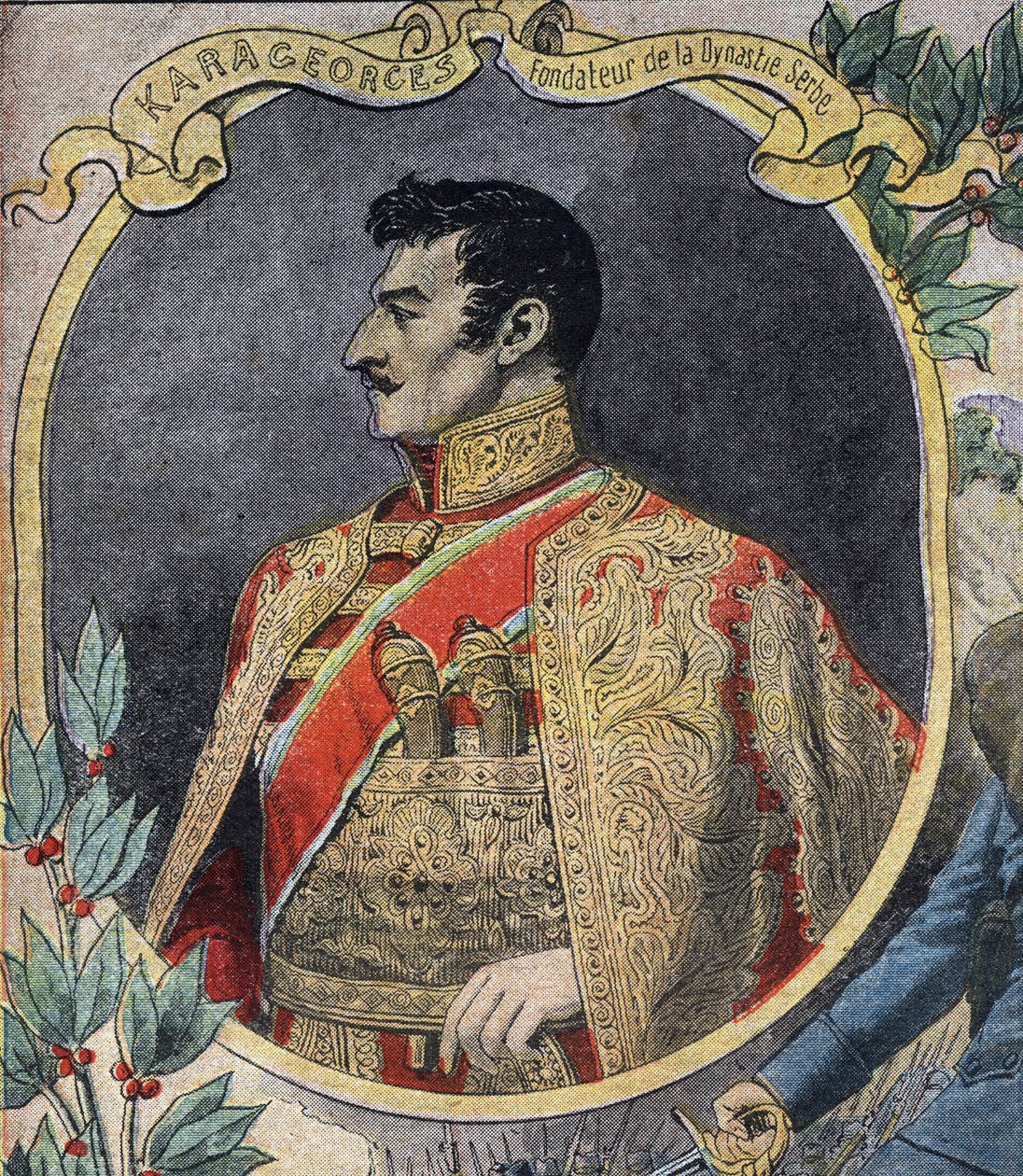 First World War: Portrait of Georges Petrovic, Serbian statesman and founder of the Karadordevic dynasty by Anonymous Anonymous