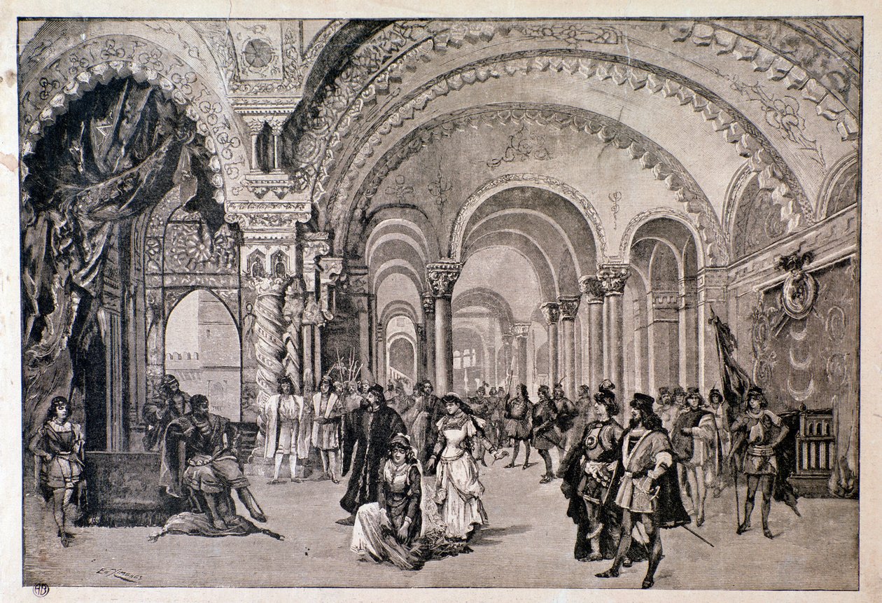 First performance of Otello, opera by Giuseppe Verdi at the Teatro alla Scala by Anonymous Anonymous