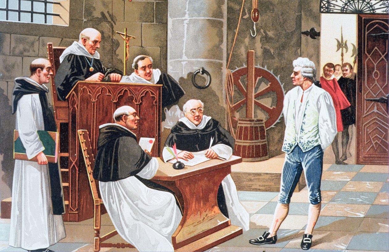 Judgement at the Court of Ginebra of the Spanish Theologist Miguel Serveto, Condemning him to be Burnt at the Stake For Heresy in 1553 by Anonymous Anonymous
