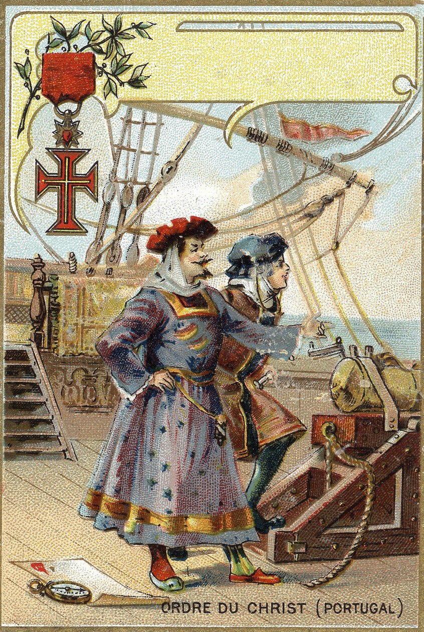 Knights of the Order of Christ of Portugal (chromolithography, late 19th century) by Anonymous Anonymous