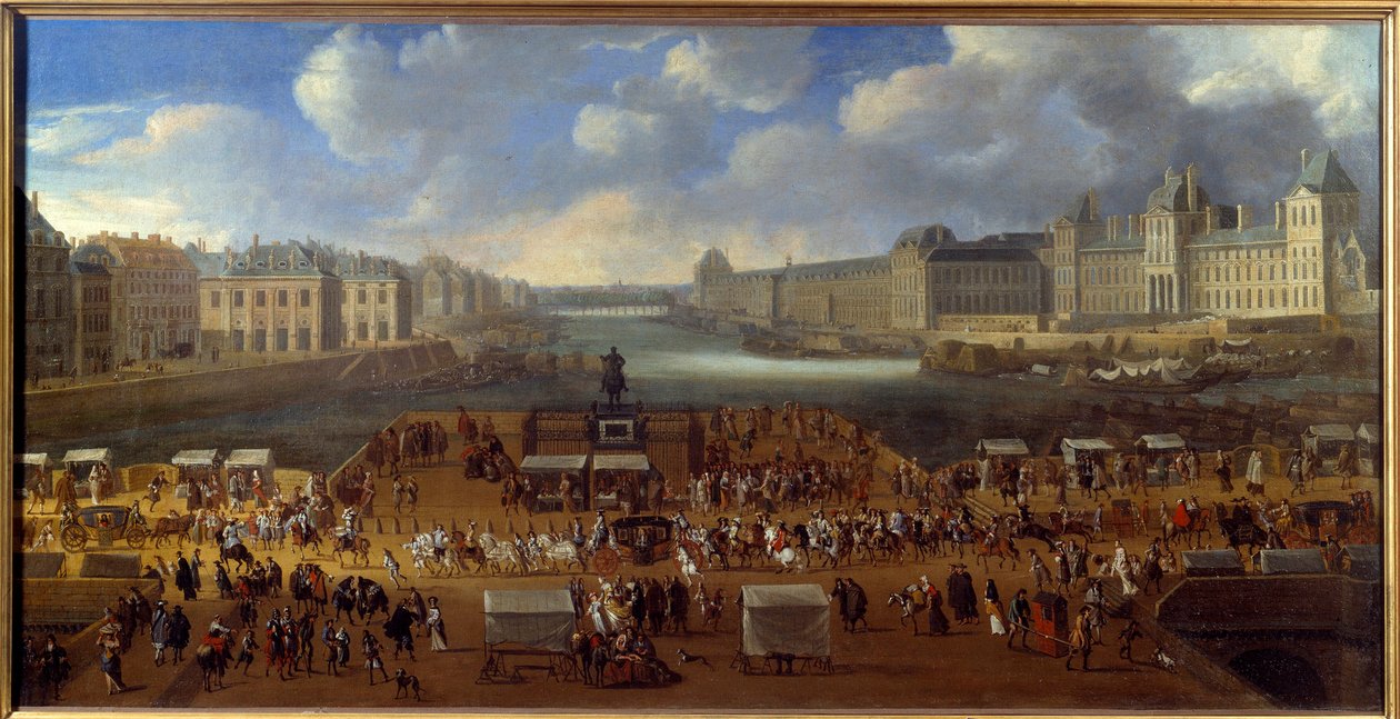 Le Pont Neuf Seen from the Entrance to Place Dauphine by Anonymous Anonymous