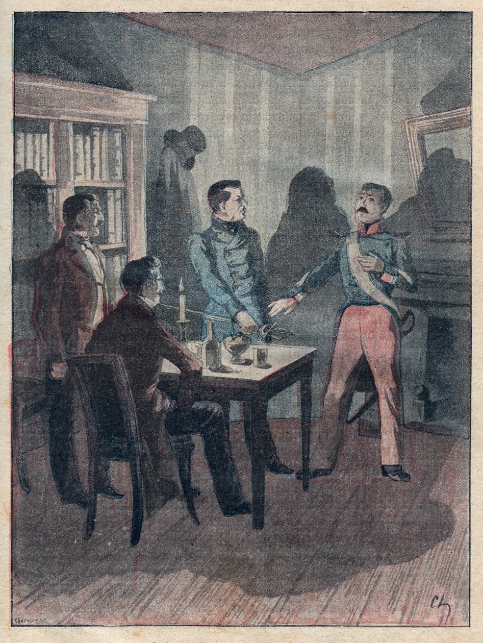 The Oath by Bories - engraving in 