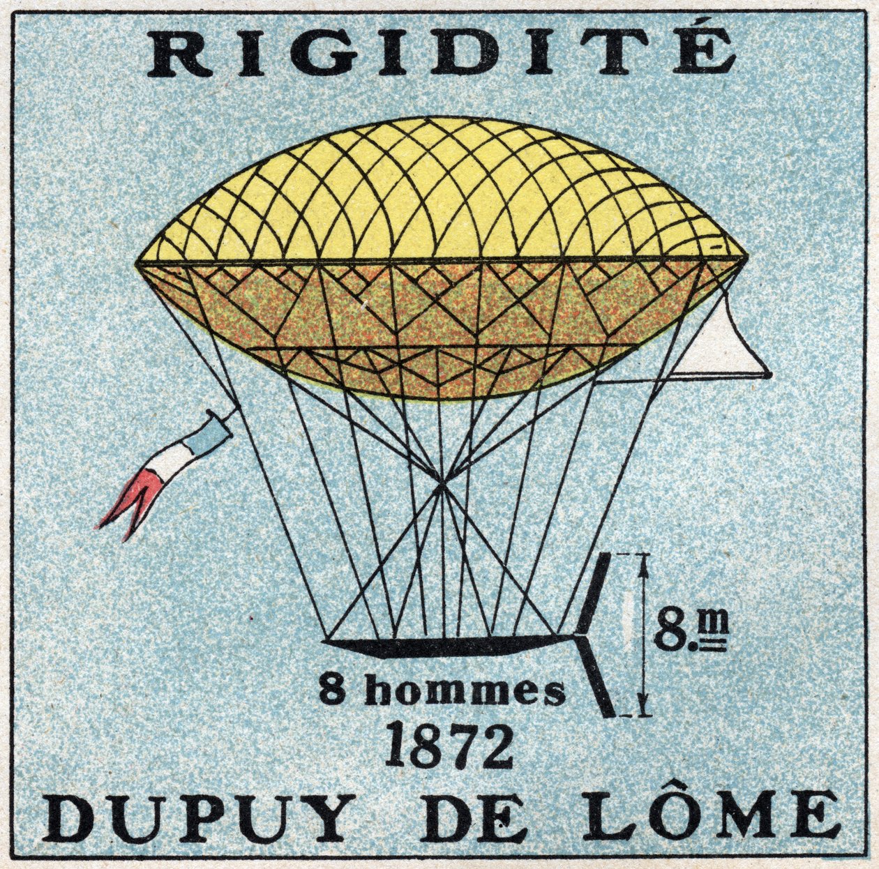 Les balloons: ballon haubanne by Henri Dupuy de Lome (1816-1885) in 1872 by Anonymous Anonymous
