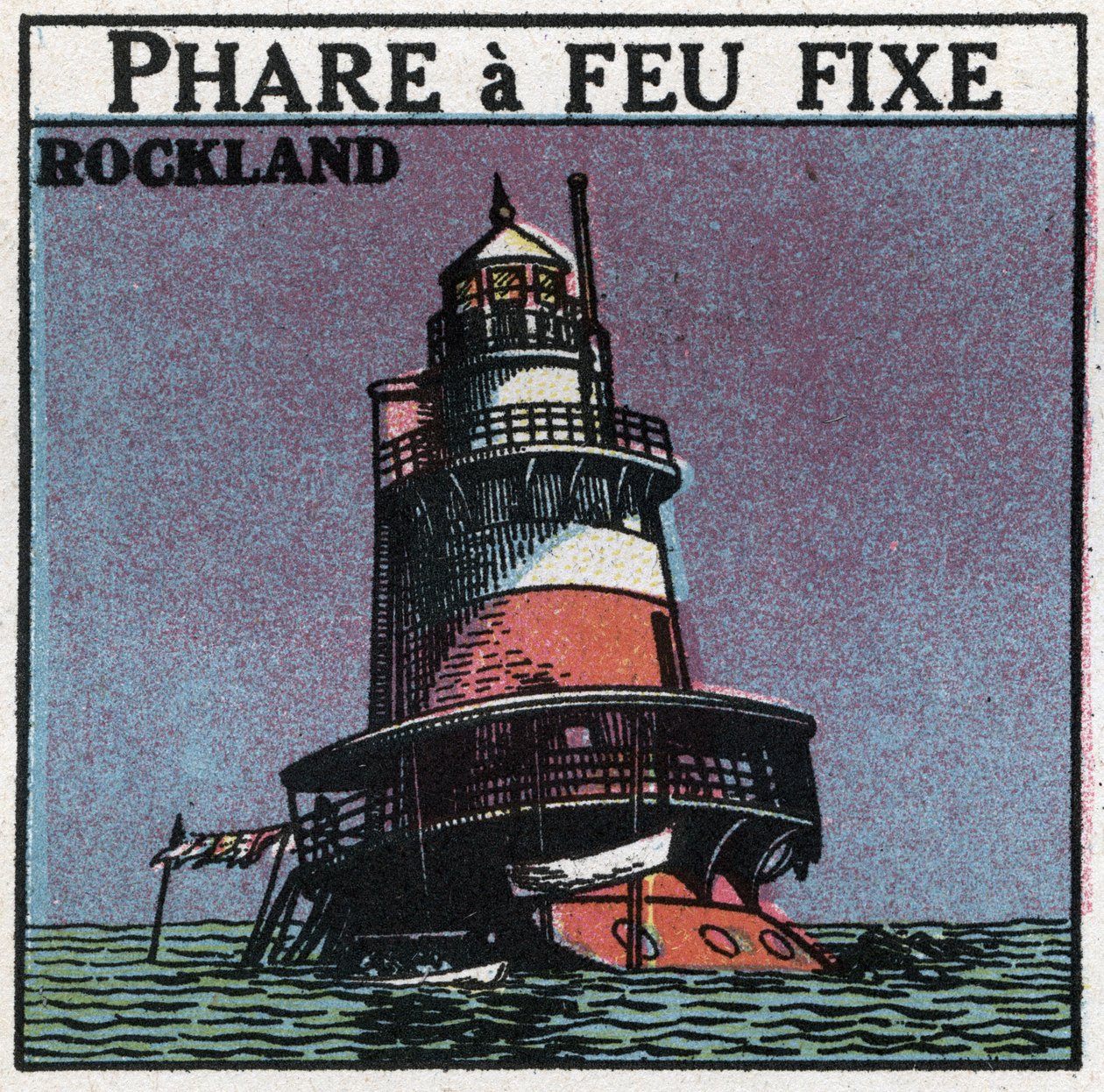 Light signals: Rockland headlight. Anonymous illustration from 1925. Private collection. by Anonymous Anonymous