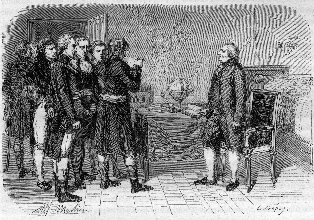 Louis XVI King of France receiving his death sentence, Le Temple by Anonymous Anonymous