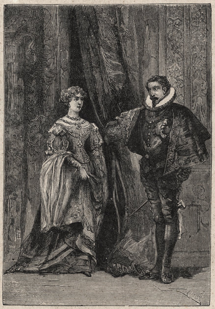 Lucrezia Borgia and her first husband Giovanni Sforza d