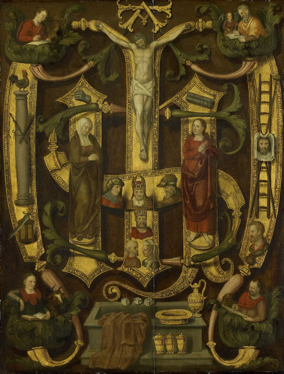 Monogram of Christ combined with Instruments of the Passion, c.1560 by Anonymous Anonymous