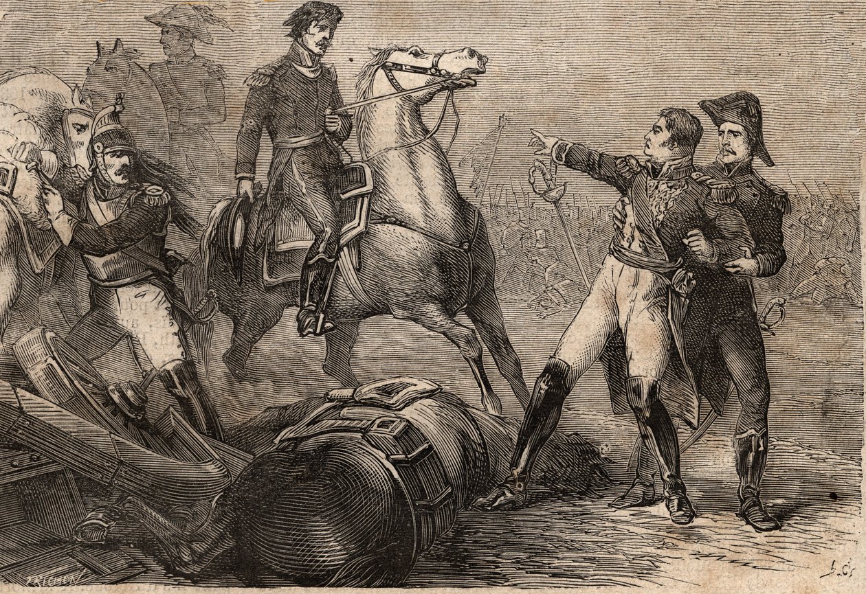 Napoleonic Wars 1813-15 - Battle at Ligny (Belgium), on 16 June 1815 ...