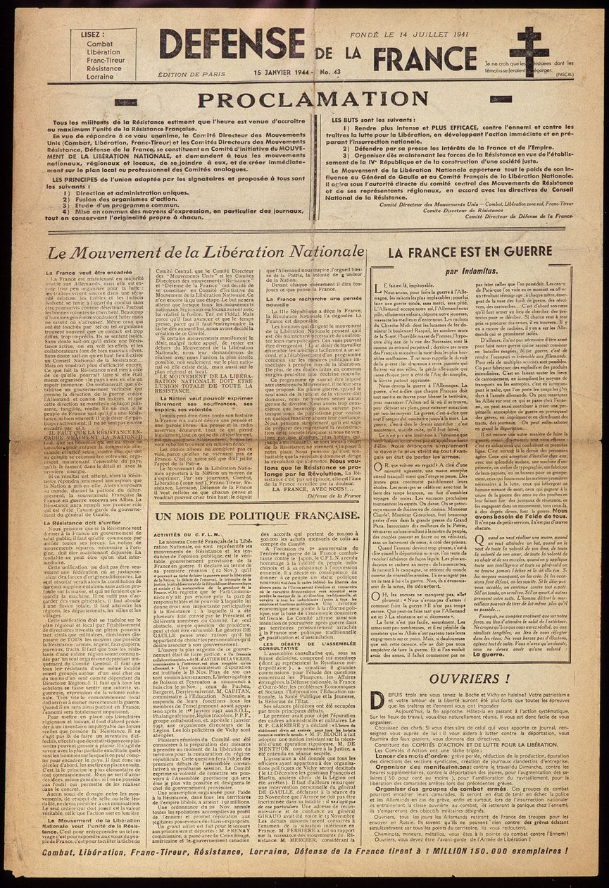 One of the clandestine newspaper 