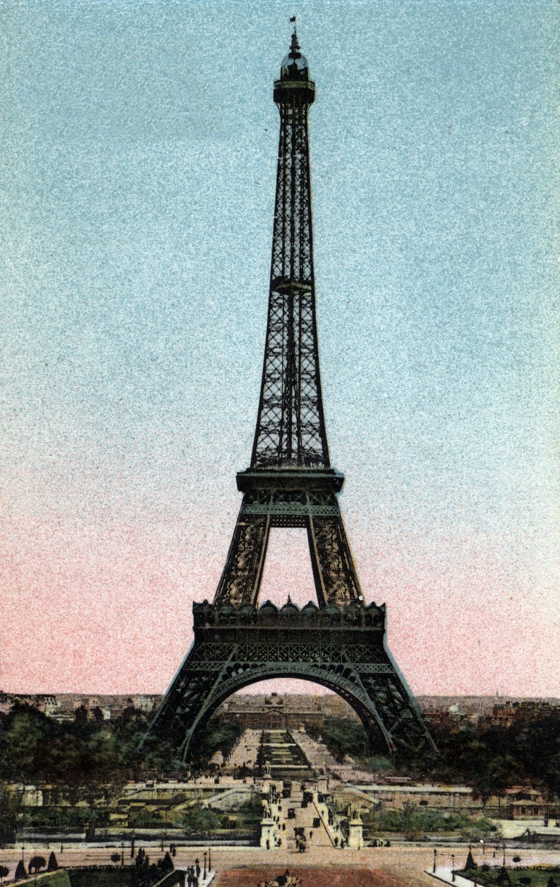 Paris: view of the Eiffel Tower built between 1887 and 1889 by Gustave Eiffel (1832-1923) by Anonymous Anonymous