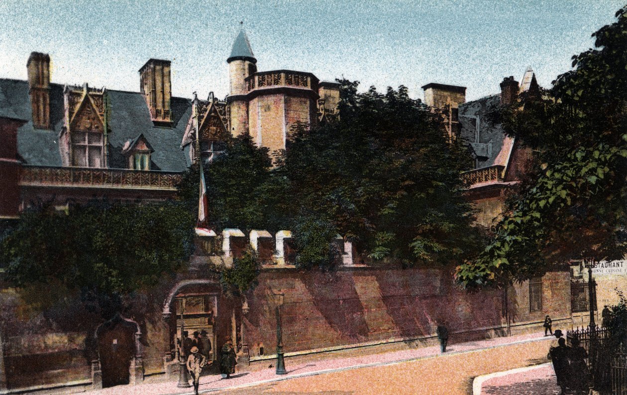 Paris: View of the Musee de Cluny. Photograph of 1920 in Artistic Album of the City of Paris. Private Collection by Anonymous Anonymous