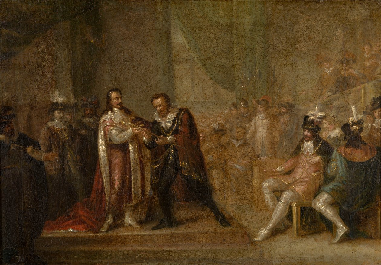 Peter Paul Rubens Accepting a Sword from Charles I of England, c.1808 by Anonymous Anonymous
