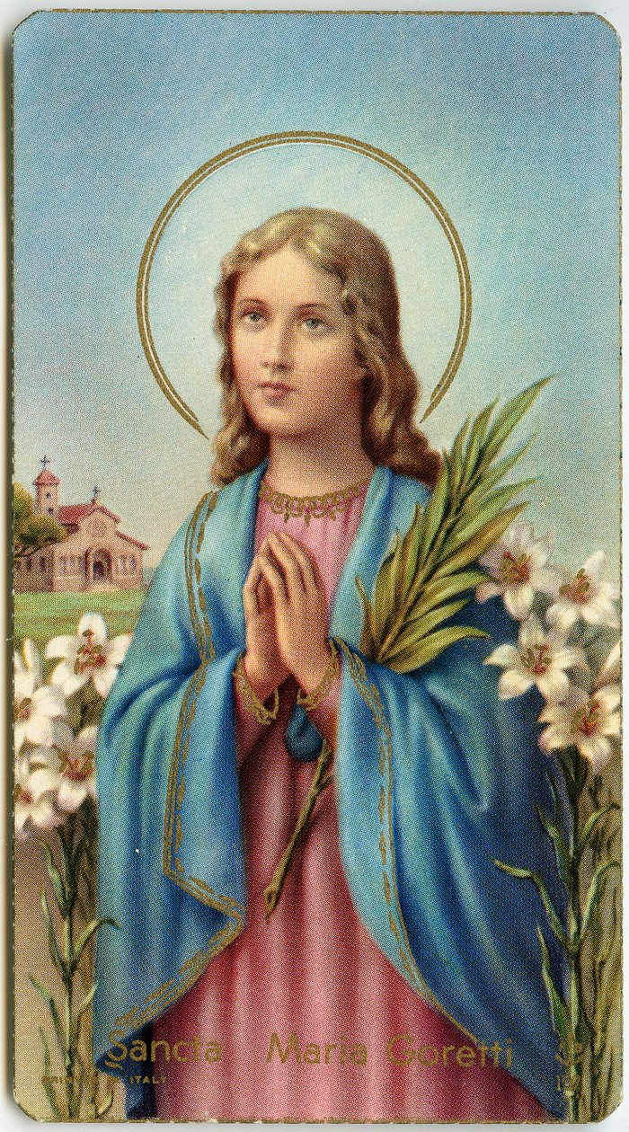 Pious image: Maria Goretti Italian virgin-martyr by Anonymous Anonymous