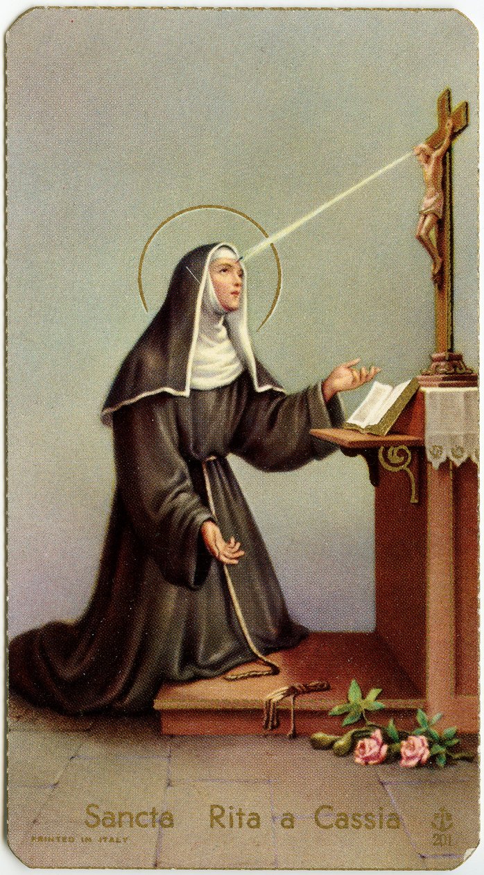 Rita of Cascia During Her Partial Stigmata by Anonymous Anonymous