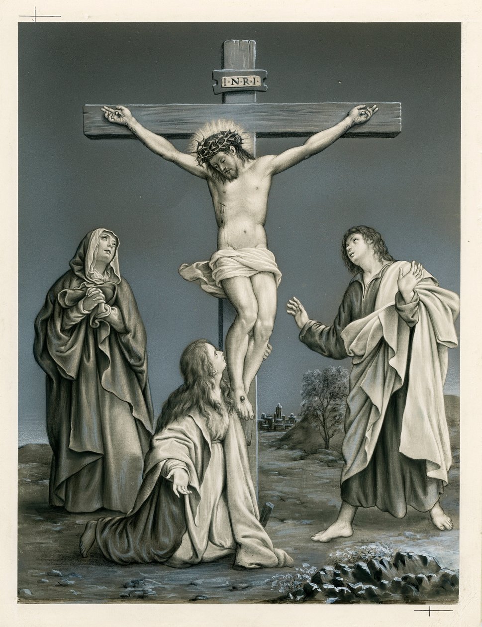 The Crucifixion (engraving) by Anonymous Anonymous
