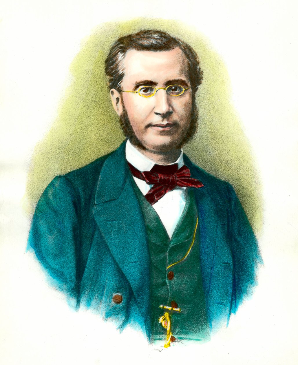 Portrait of Emile Ollivier, French politician. Engraving of the 19th century. Private collection by Anonymous Anonymous