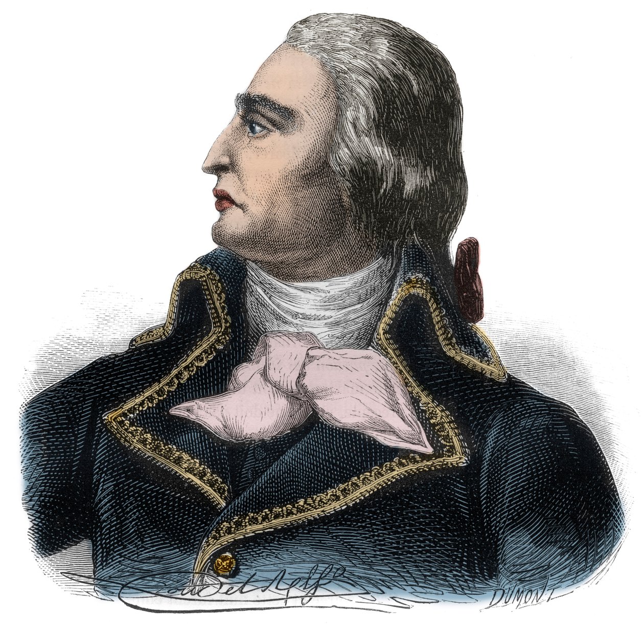 Portrait of Francois Joseph Westermann, French General (1751-1794) of the Republican Army. Engraving in Histoire des Girondins by Alphonse de Lamartine (1790-1869) 1865-1866. Private collection by Anonymous Anonymous