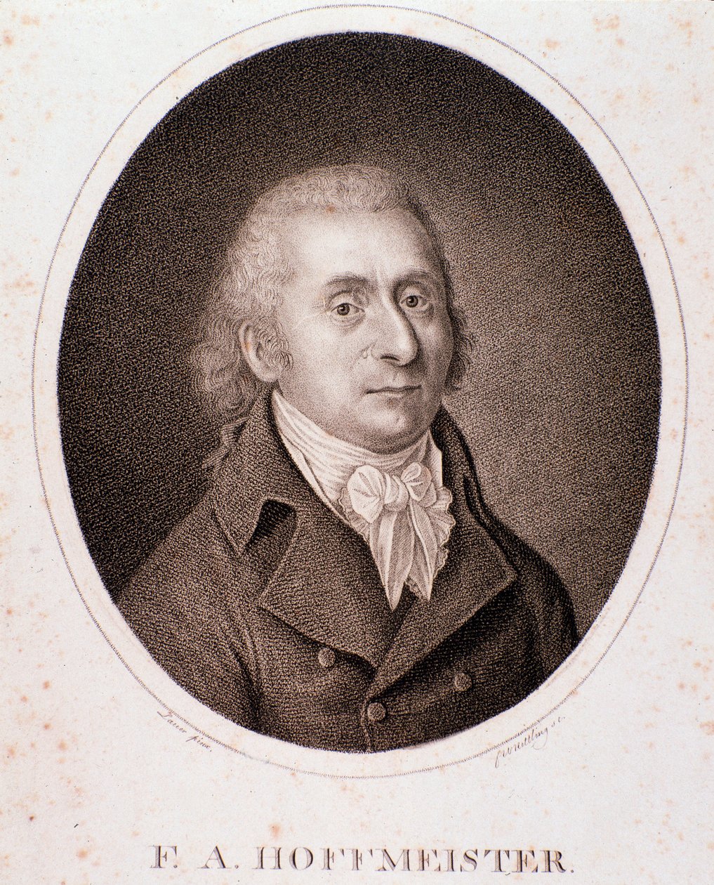 Portrait of Franz Anton Hoffmeister by Anonymous Anonymous