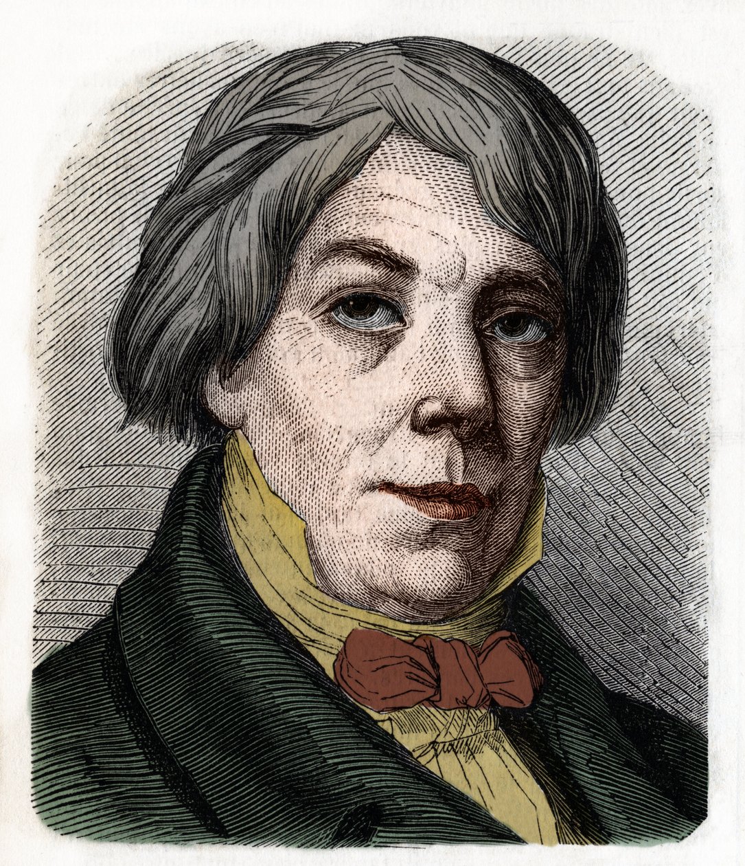Portrait of Franz Xaver Peter Joseph Schnyder von Wartensee Swiss composer and pedagogue (1786-1868). Engraving from 1855 by Anonymous Anonymous