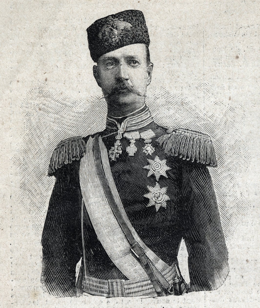 Portrait of George I King of Greece. In Le Petit Parisien by Anonymous Anonymous