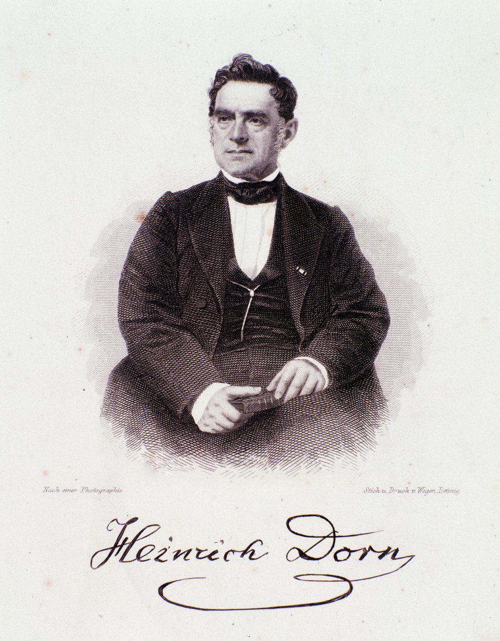 Portrait of Heinrich Dorn by Anonymous Anonymous