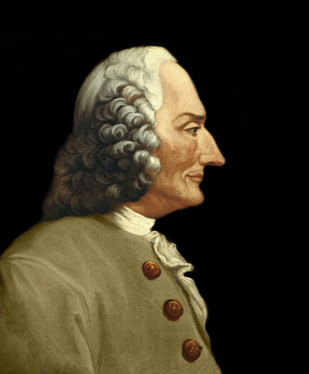 Portrait of Jean-Philippe Rameau (1683-1764), French composer. Anonymous painting of the 19th century. Milanese Private Collection by Anonymous Anonymous