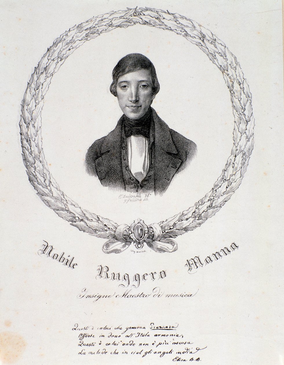 Portrait of Ruggero Manna by Anonymous Anonymous