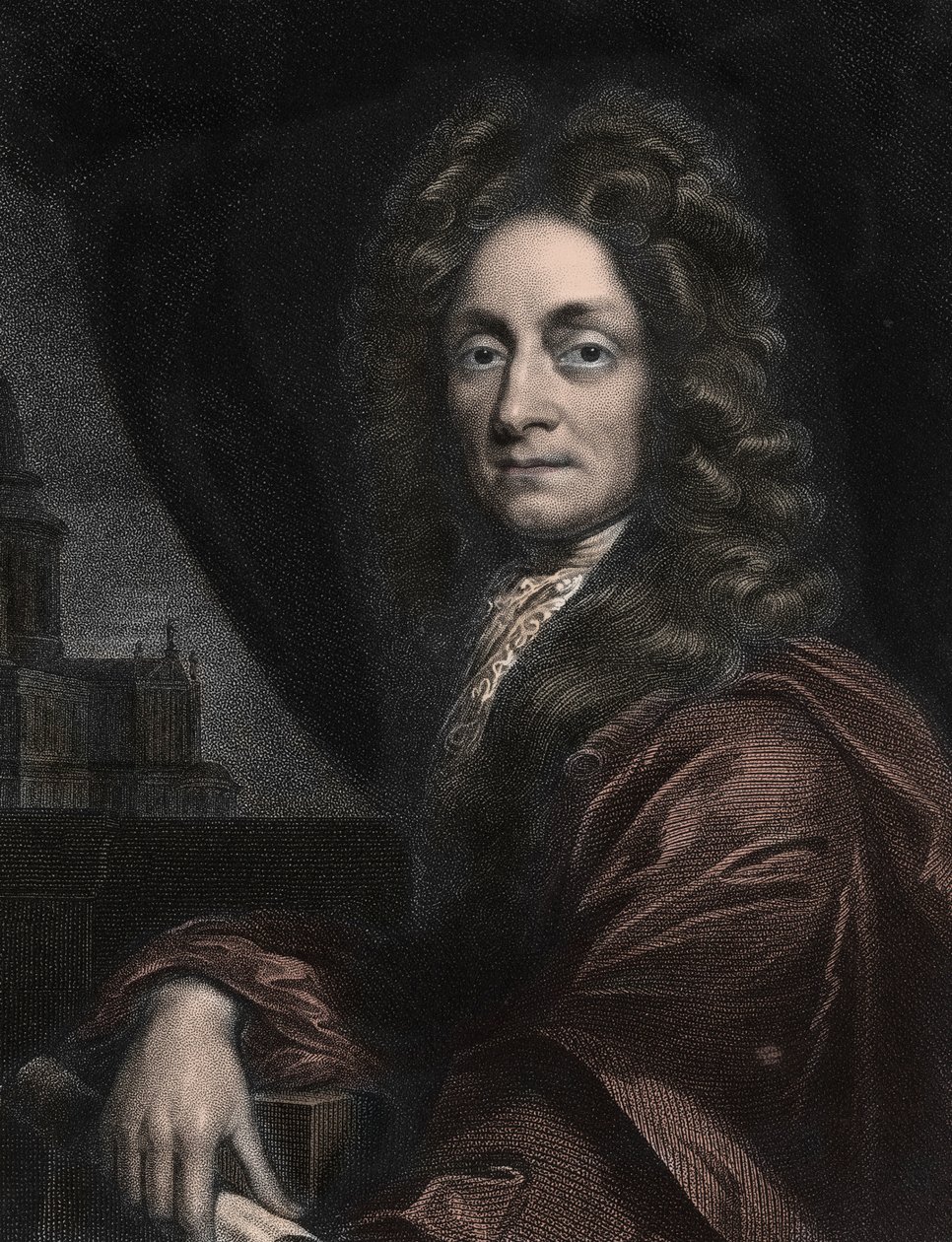 Portrait of Sir Christopher Wren, English architect (1632-1723)