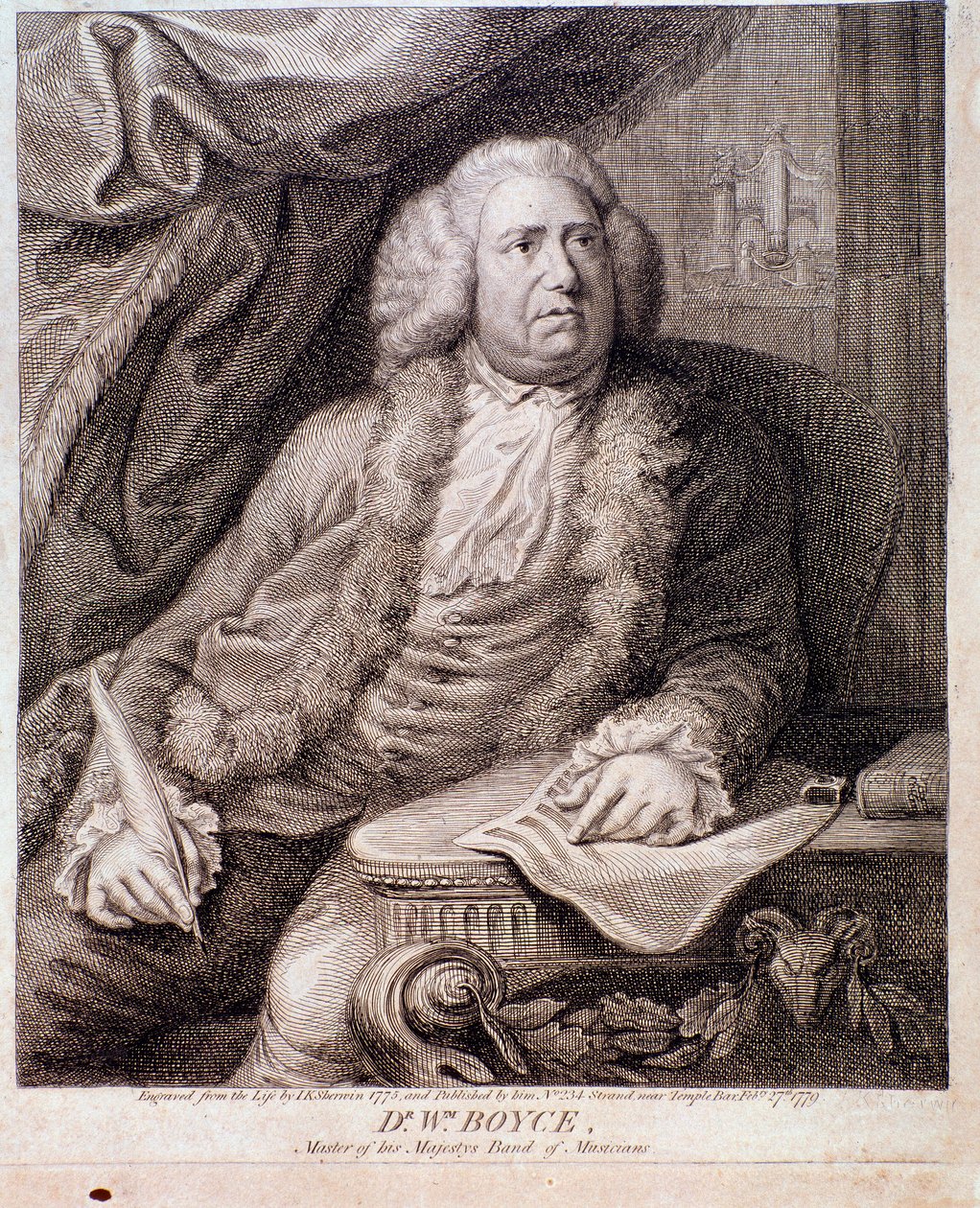 Portrait of English composer William Boyce by Anonymous Anonymous