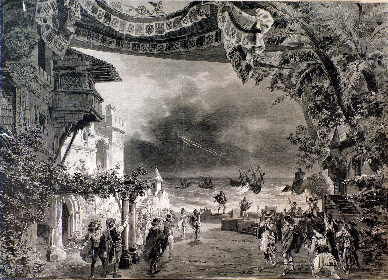 Scenography of Otello, opera by Giuseppe Verdi by Anonymous Anonymous