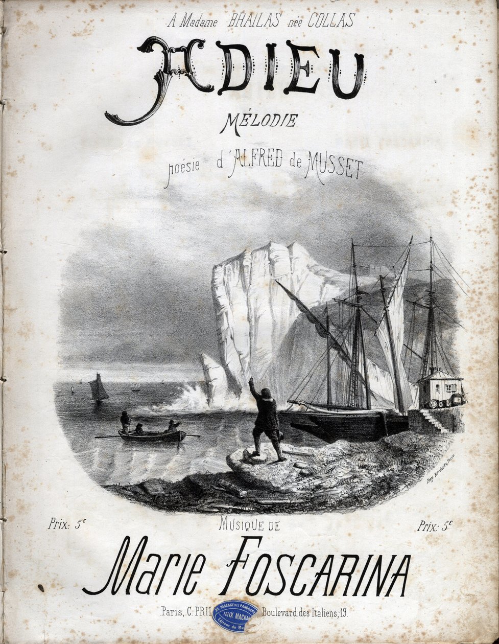 Score of the melody 