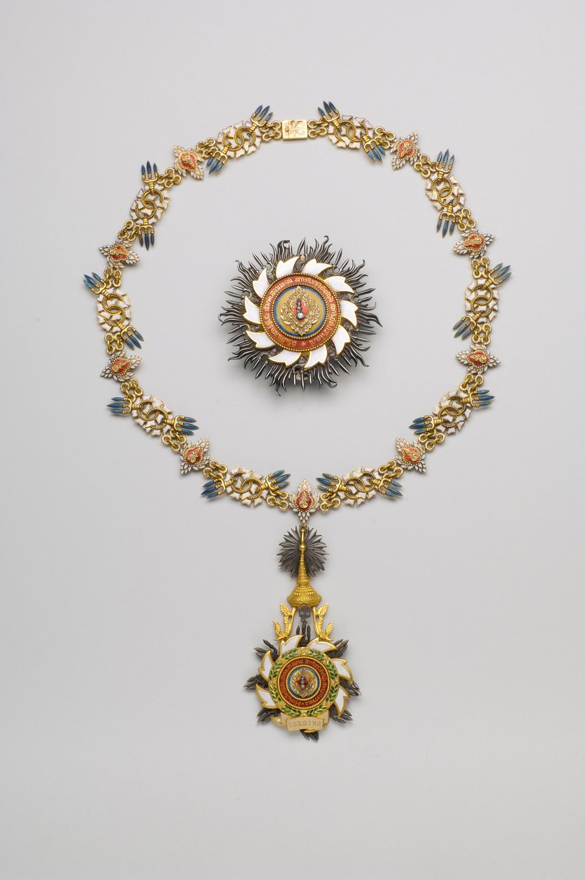 Thailand - Order of the Royal House of Chakri: plaque, necklace and pendant by Anonymous Anonymous