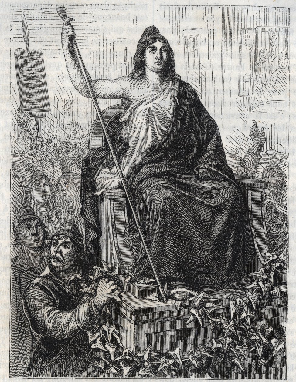 The Procession of the Goddess of Reason by Anonymous Anonymous