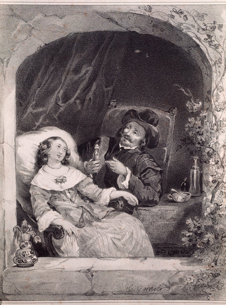 The visit of the doctor to a young lady by Anonymous Anonymous