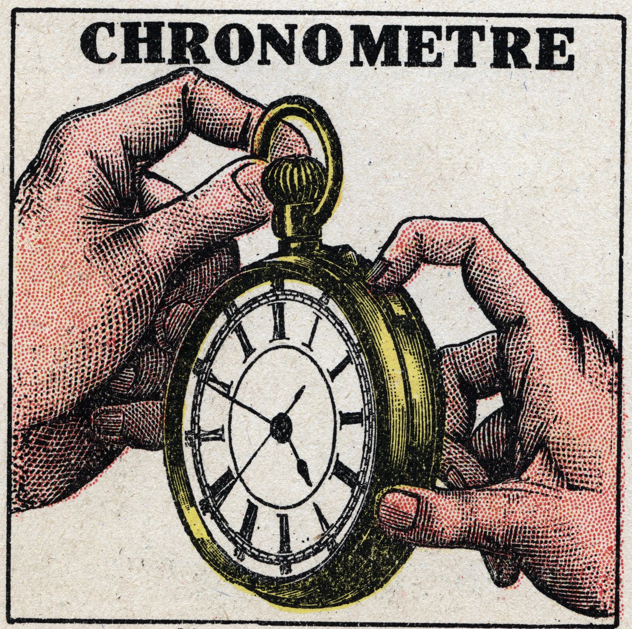 Time: a chronometer. Anonymous illustration of 1925. Private collection. by Anonymous Anonymous