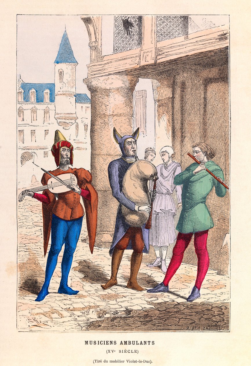Travelling Musicians in Paris in the 15th Century by Anonymous Anonymous