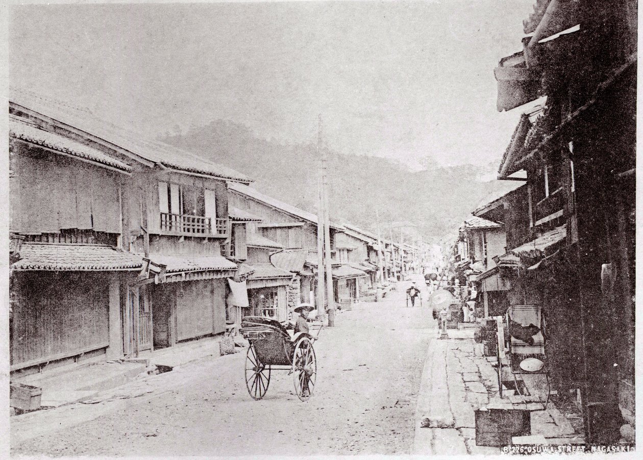 View of a Village Street in China - Photograph of the Beginning of the 20th Century - Private Collection by Anonymous Anonymous