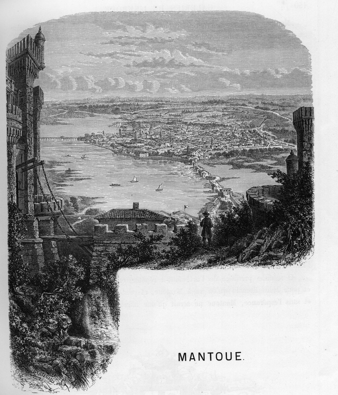 View of the City of Mantua, Italy (engraving) by Anonymous Anonymous