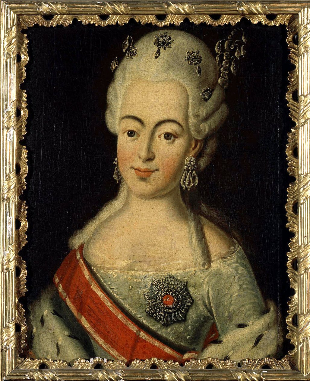 Portrait of Grand Duchess Natalia Alexeyevna of Russia by Anonymous Anonymous