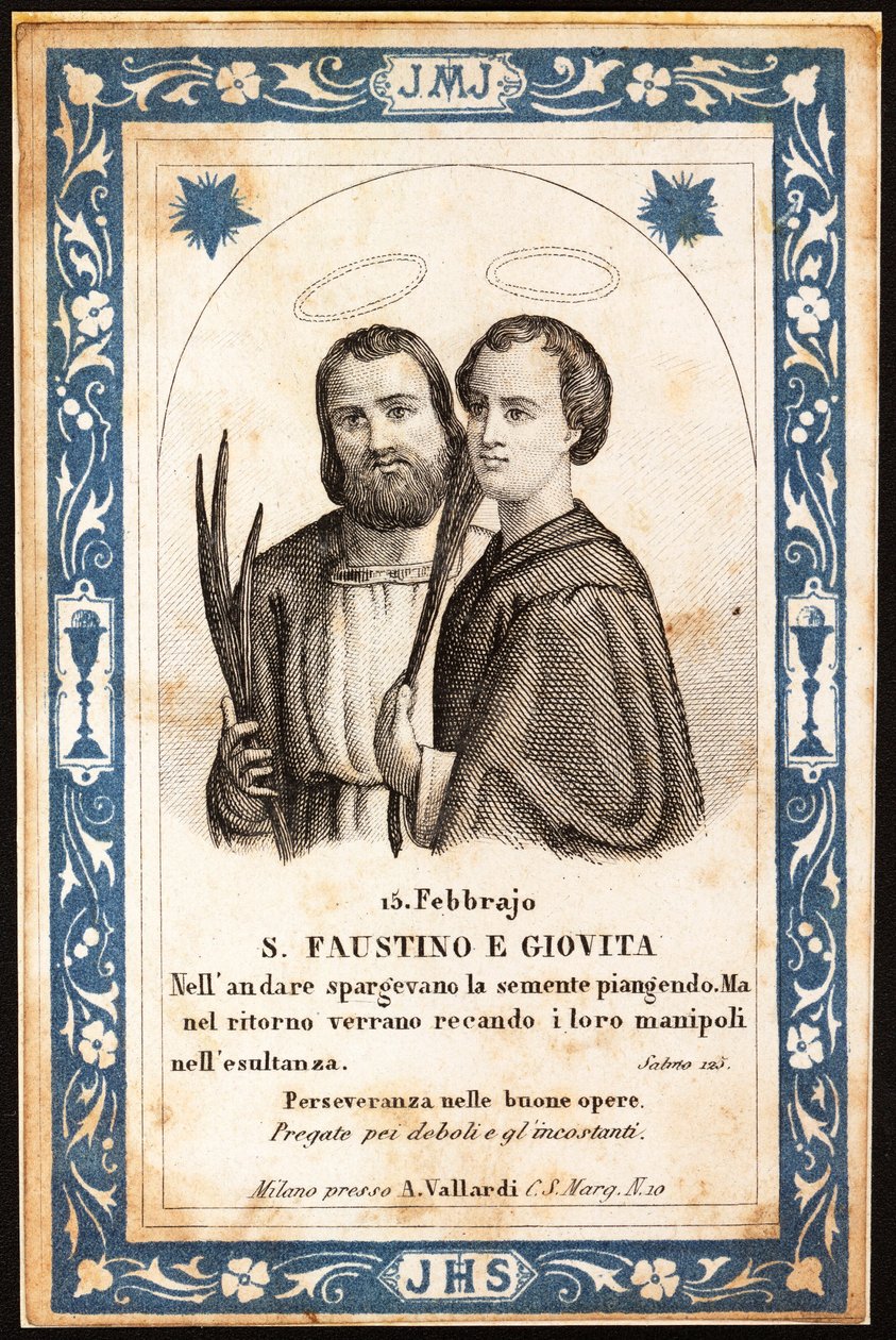 The Martyrs Saint Faustin and Saint Jovite by Anonymous Anonymous