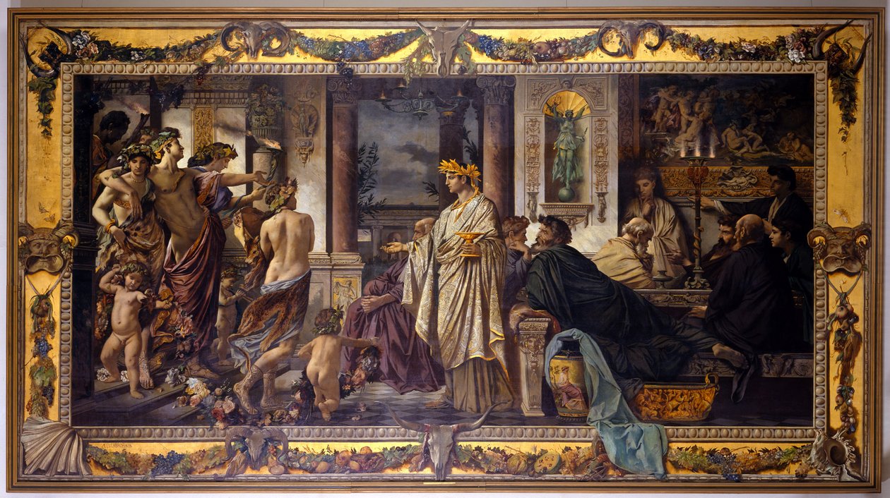 The Banquet (after Plato), second version by Anselm Feuerbach