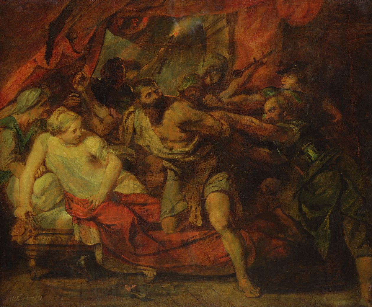 The Imprisonment of Samson, after a painting by Rubens by Anselm Feuerbach